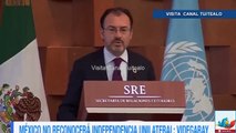 México no reconoce la independencia unilateral de Cataluña