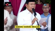 Pidato Lengkap Kemenangan Prabowo Setelah Ditetapkan KPU sebagai Pemenang Pilpres 2024