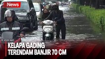 Banjir 70 Cm, Banyak Kendaraan Mati Mesin di Kelapa Gading