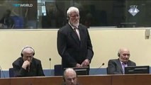 VIDEO - Slobodan Praljak commits suicide by drinking poison during ICTY decision
