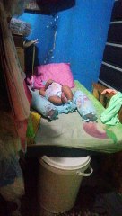 my baby wants to get her toy