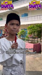 ummm okay dik ahhahaha #bintangkecilmy #streetinterview #ramadan