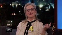 Jimmy Kimmel Live: Meryl Streep falla un test sobre los Oscar acerca de ella misma