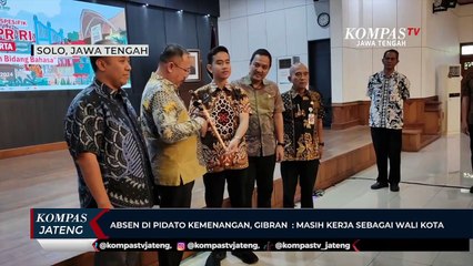 Absen di Pidato Kemenangan, Gibran: Masih Kerja Sebagai Wali Kota