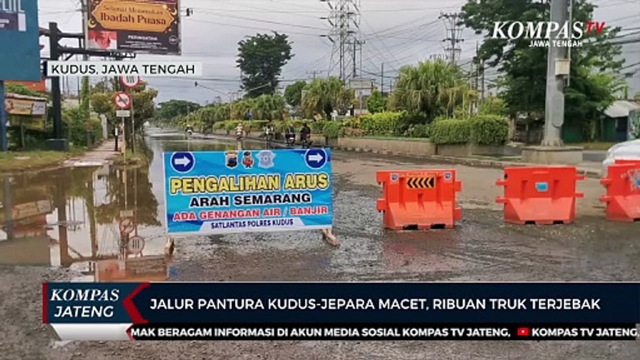 Jalur Pantura Kudus-Jepara Macet, Ribuan Truk Terjebak