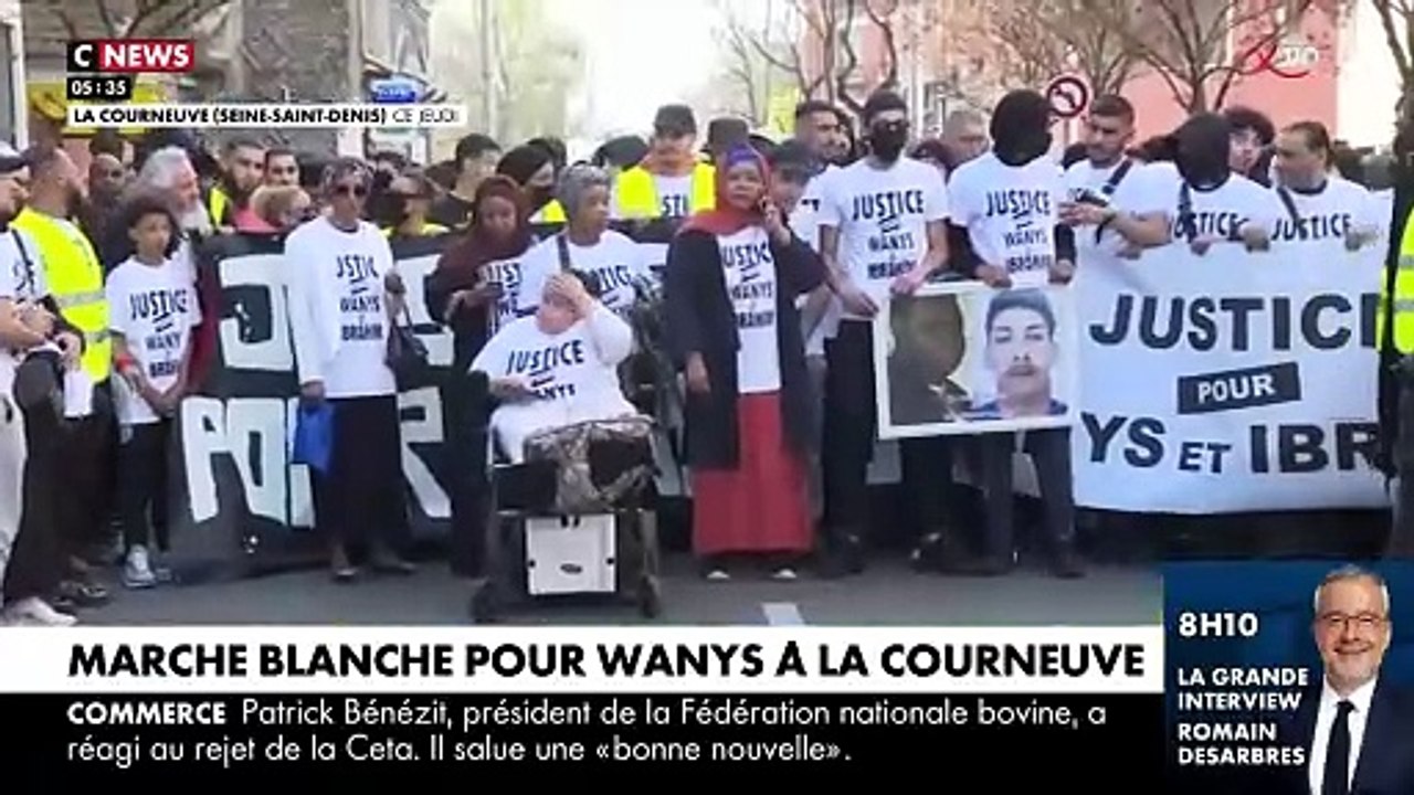 Lors de la marche blanche à Aubervilliers, le frère de Wanys accuse : "Mon petit frère a été tué par la police, c'est cette police qui a décidé de lui ôter la vie injustement"