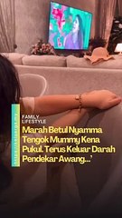 Marah betul Nyamma tengok mummy kena pukul