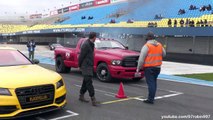 Modified Cars Drag Racing - TURBO Beetle, 1800HP Dodge Ram, 1050HP Turbo S,  Brabus E63S 700, ...