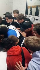 LE "VICTORY SONG" DE NOS U17M D3 APRES LEUR QUALIFICATION EN COUPE GVR