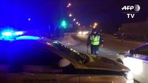 Ambulancias llegan al lugar del accidente de avión en Rusia