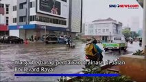 Banjir Kembali Rendam Jalan Boulevard Raya Kelapa Gading, Warga Berharap Pemprov Perbaiki Drainase