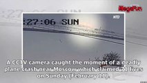 CCTV footage shows moment of Russian plane crash