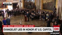 President Trump honors the late Rev. Billy Graham