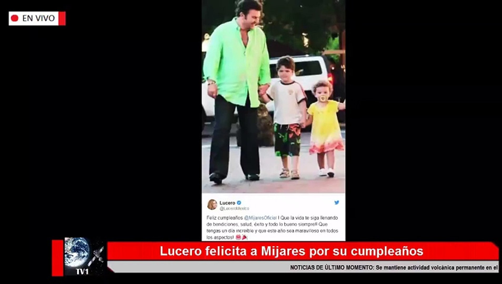 Lucero felicita a Mijares por su cumpleaños