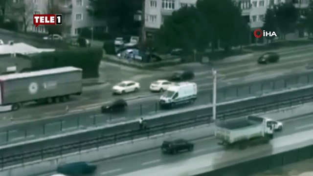 Hem kendi canını hem de vatandaşın canını hiçe saydı trafikte ters gitti