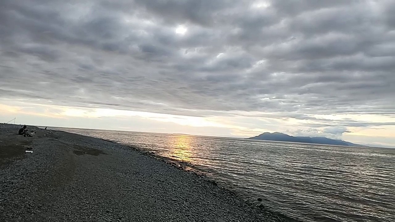 sunset and the sea