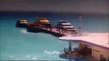 #VIDEO: Así fue la explosión en ferry de Barcos Caribe en Playa del Carmen