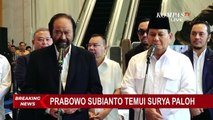 [FULL] Prabowo dan Surya Paloh Kompak Salam Komando usai Ketemu di NasDem Tower