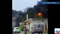 Se registra incendio en empresa de colchones en Ocoyoacac