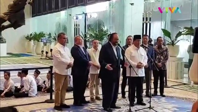 FULL: Pertemuan Prabowo Dengan Surya Paloh, Ini yang Dibahas