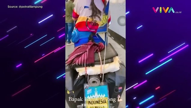 Viral! Cerita Pria Asal Lampung ke Tanah Suci Pakai Sepeda