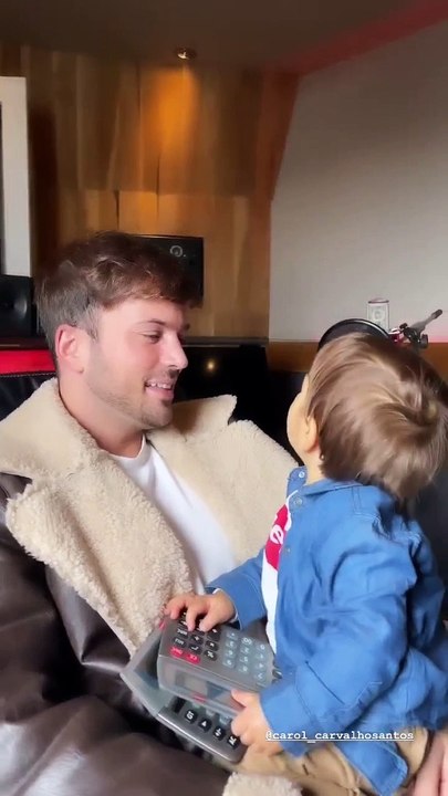 David Carreira com o filho Lucas