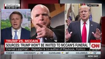 Trump won't be invited to John McCain's funeral, source says