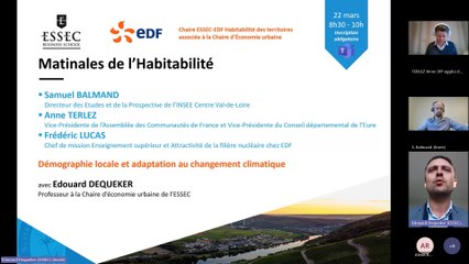 #2 Matinales de l'Habitabilité - Démographie locale et adaptation au changement climatique - 22/03/2024