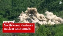 Con explosiones Corea del Norte destruye sitio nuclear