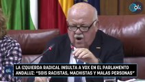 La izquierda radical insulta a Vox en el Parlamento andaluz: “Sois racistas, machistas y malas personas”