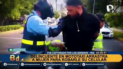 Violento asalto en VES: arrastró varios metros a mujer por no dejarse robar celular