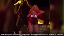 Nicki Minaj Wardrobe Malfunction During Made In America Performance