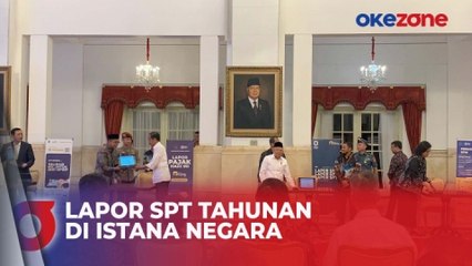 Jokowi Bersama Kabinet Indonesia Maju Lapor SPT Tahunan Bareng di Istana Negara