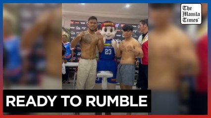 Marcial, Thai foe weigh in ahead of fight