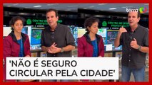 Temporal no Rio: Eduardo Paes decreta ponto facultativo e pede que cariocas não saiam de casa