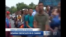 Avanza la caravana de migrantes hondureños hacia EE. UU.