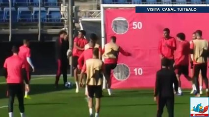 Sergio Ramos se vuelve loco y propina 2 balonazos al canterano Sergio Reguilón