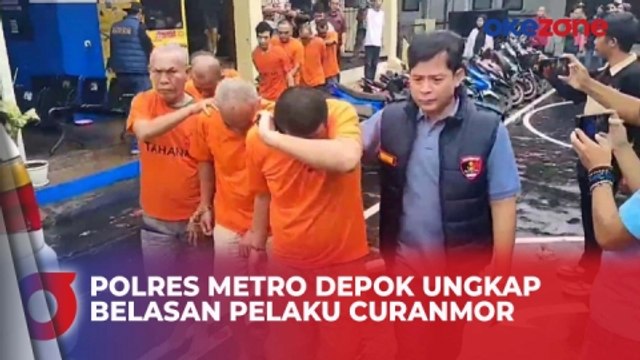 Polres Metro Depok Ungkap Belasan Pelaku Curanmor selama Bulan Ramadhan 2024