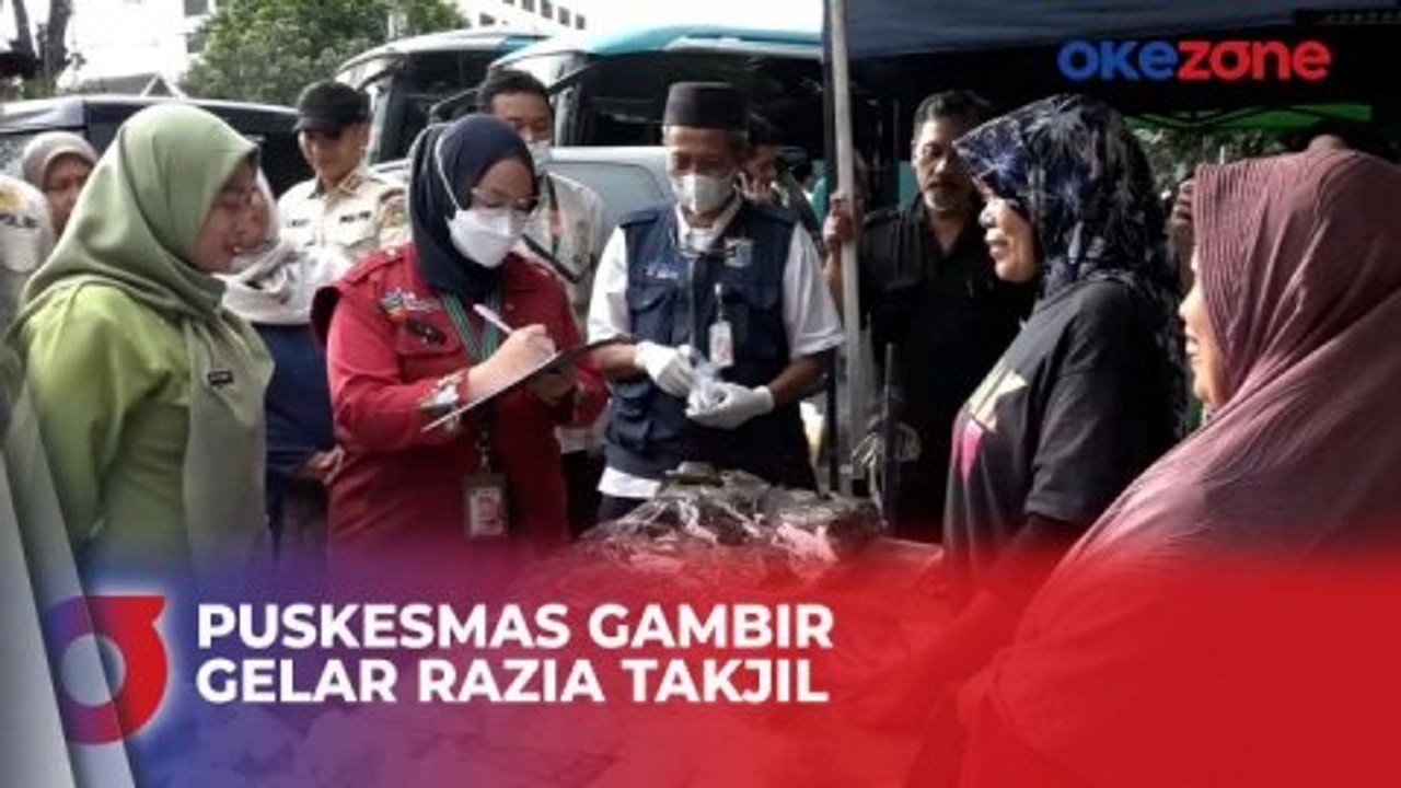 Lindungi Masyarakat dari Zat Kimia Berbahaya, Puskesmas Gambir Gelar Razia Takjil