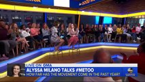 #GMA: Alyssa Milano habla sobre #MeToo a un año de su creacion