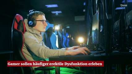Gamer sollen häufiger erektile Dysfunktion erleben
