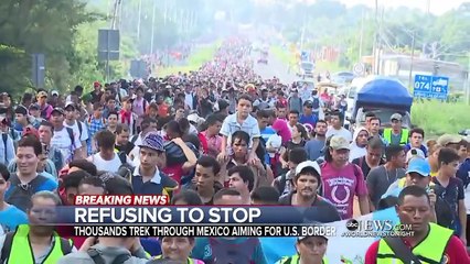 Descargar video: Miles de centroamericanos migrantes cruzan ilegalmente por México