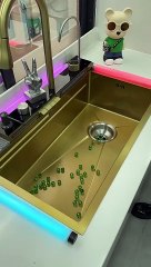 Experience the ultimate in kitchen luxury with our sleek and technologically advanced sink