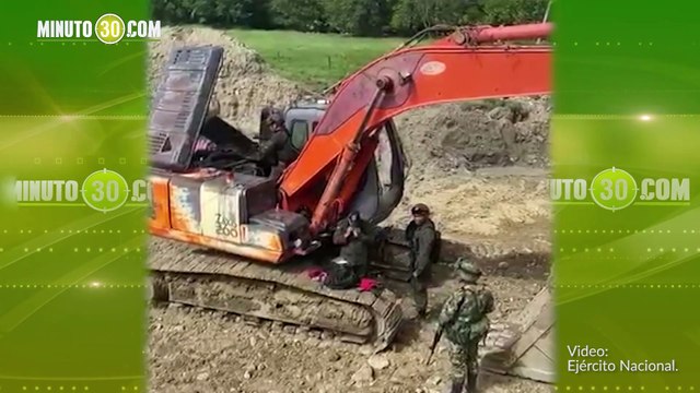 Ejército desmanteló complejo de Explotación Ilícita de Yacimientos Mineros en Sonsón