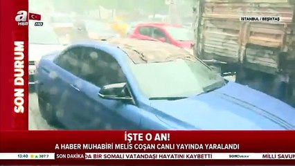A Haber'in kadın muhabiri canlı yayında kanlar içinde kaldı