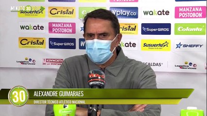 Alexandre Guimaraes, molesto, tras nuevo interrogante sobre Jonathan Marulanda