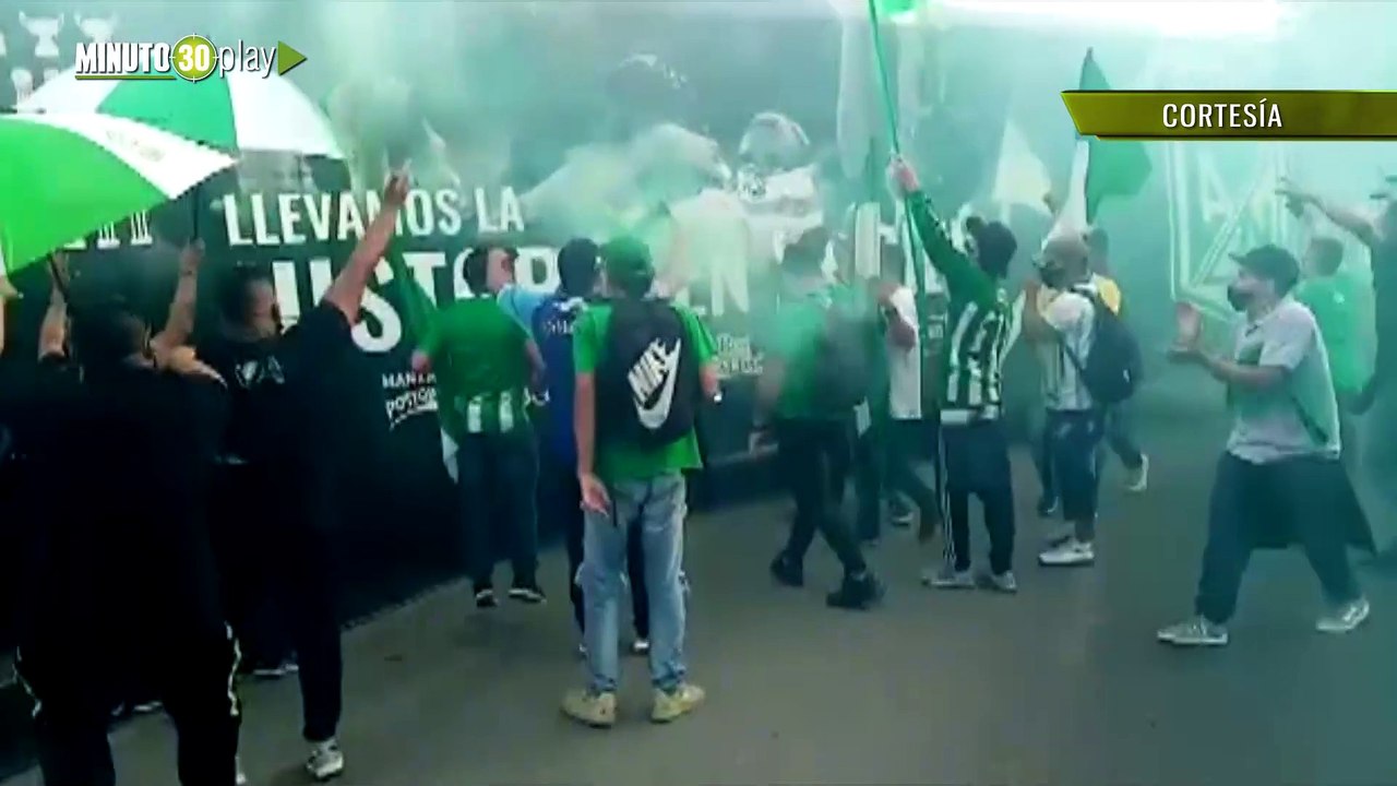Recibimiento de hinchas a Nacional en Pereira despierta polémica