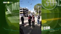 Manifestaciones y enfrentamientos entre encapuchados y la Undmo en la calle 72 con carrera 11 en Bogotá