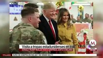 Donald Trump visita tropas estadunidenses en Irak