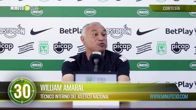 El hincha tiene toda la razón Amaral técnico interino de Nacional